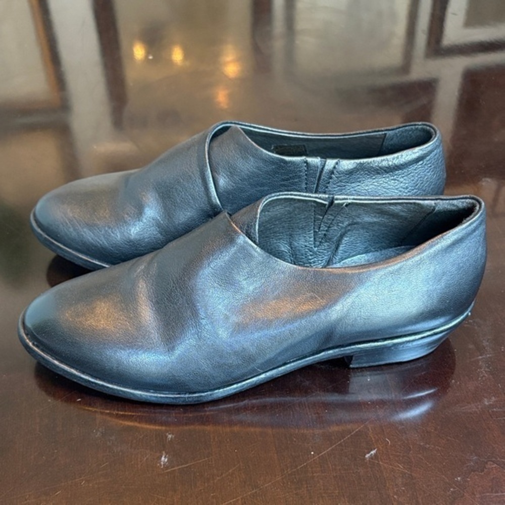 🐓Lemare Sleek Black Women's Leather Flats